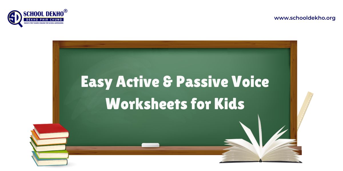 Active Passive Voice Worksheet for Kids