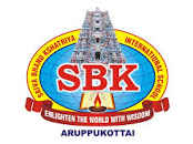 sbk international school-sbk college road aruppukottai town virudhnagar tn, Aruppukottai, Tamil Nadu -626101