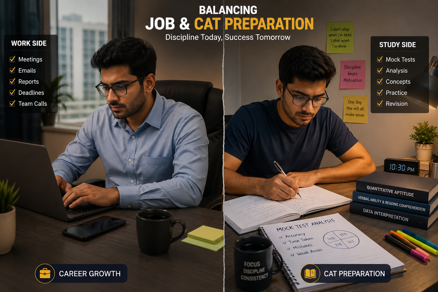 Aspirant Balancing Job and CAT Preparation