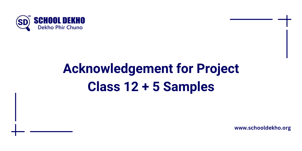 acknowledgement for project class 12